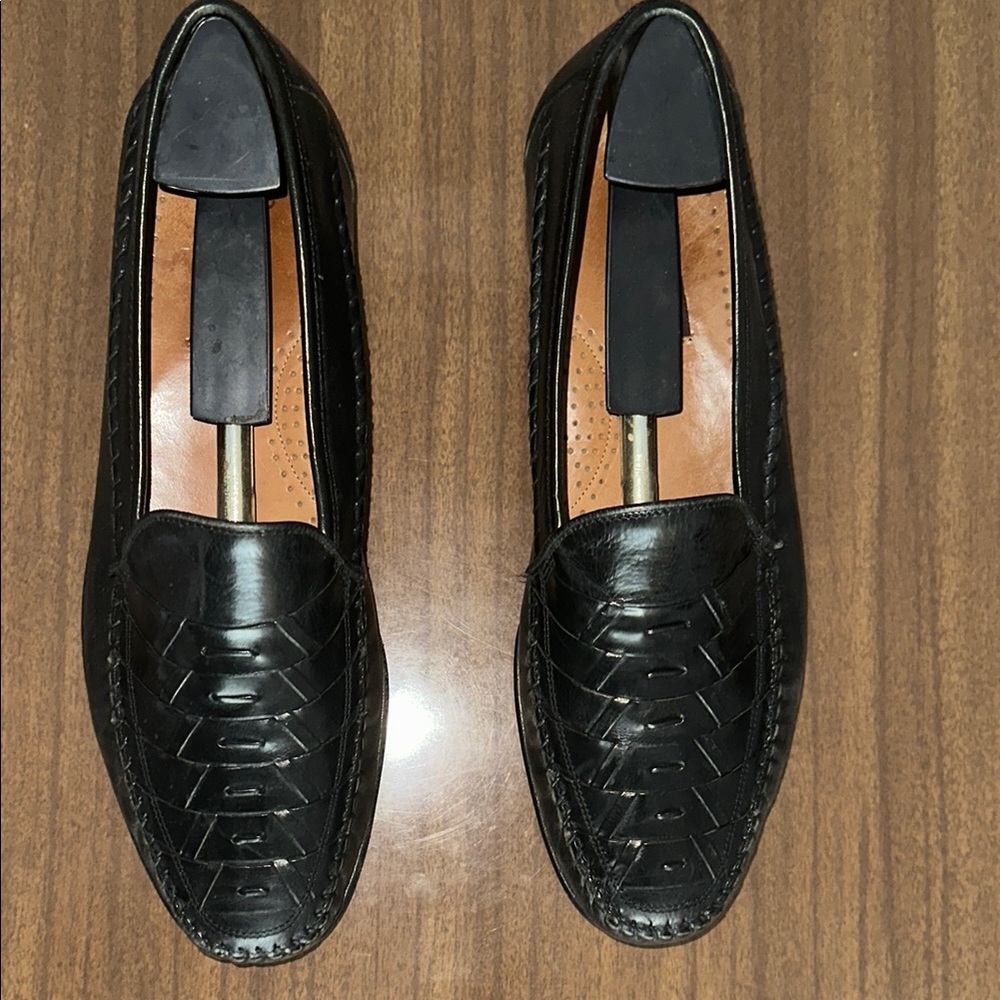 Black Leather Loafers